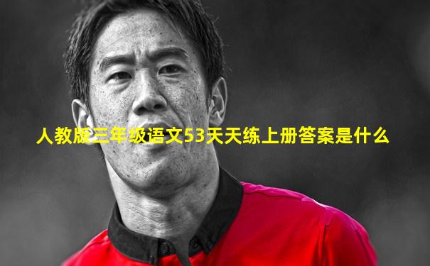 人教版三年级语文53天天练上册答案是什么